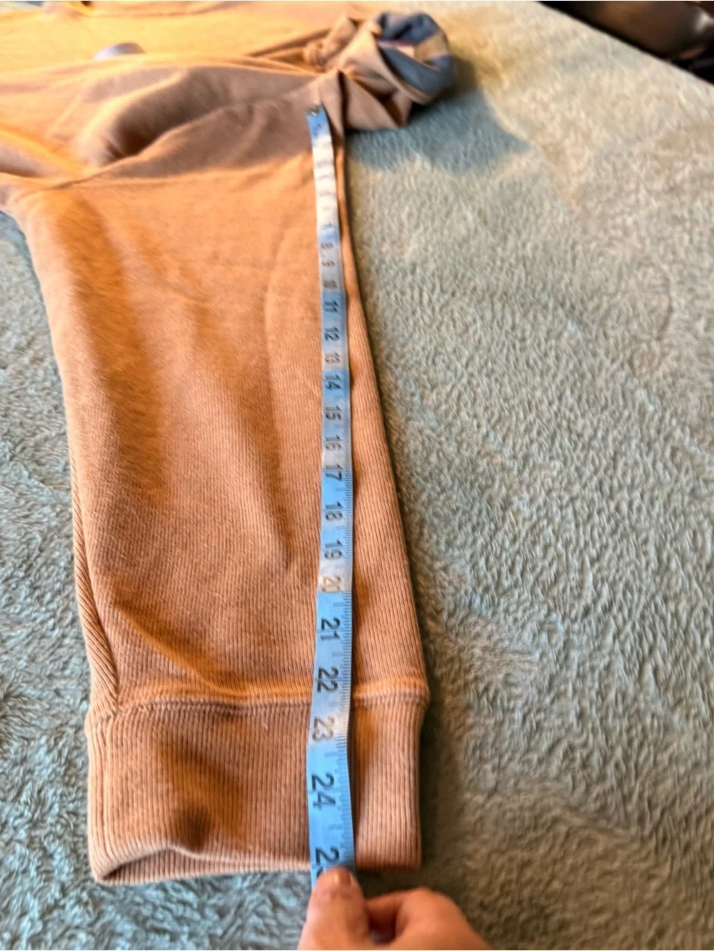 Lands’ End Men’s 2XL Quarter Zip Pullover Camel Ribbed Sweater
